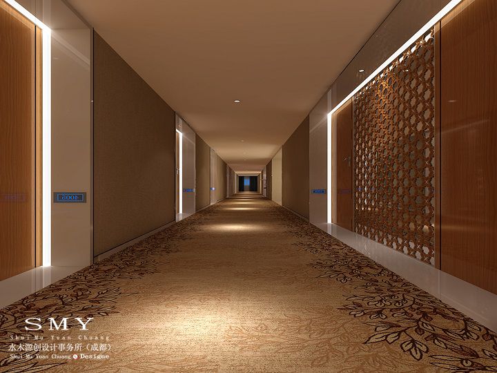 樂山酒店設(shè)計(jì)大堂背景墻設(shè)計(jì)-水木源創(chuàng)設(shè)計(jì)（SMY）